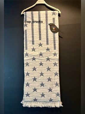 🎁Piscatextil Americana Throw Blanket - Cotton Stars and Stripes Throw Blanket